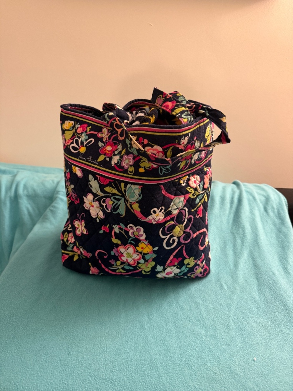 Vera Bradley Tote in Ribbons
